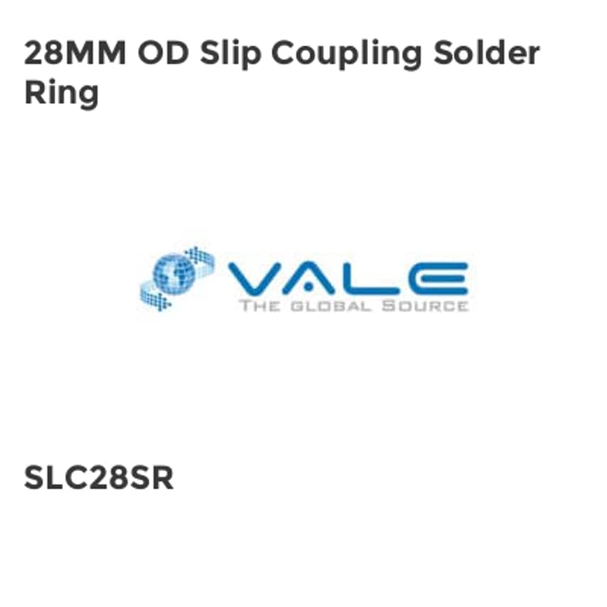 28MM OD Slip Coupling Solder Ring