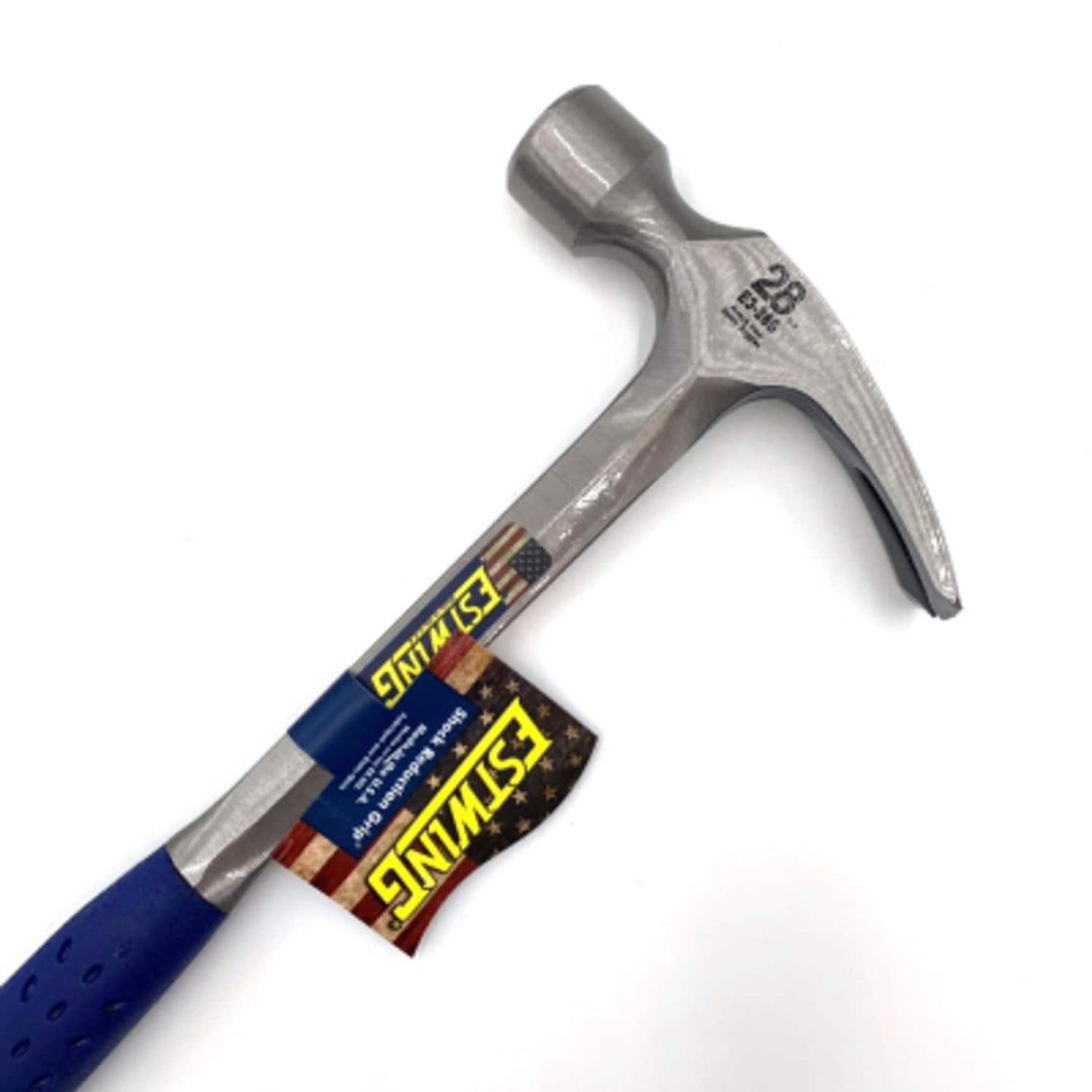 28OZ Smooth Face Straight Claw Framing Hammer with Vinyl Grip E3/28S