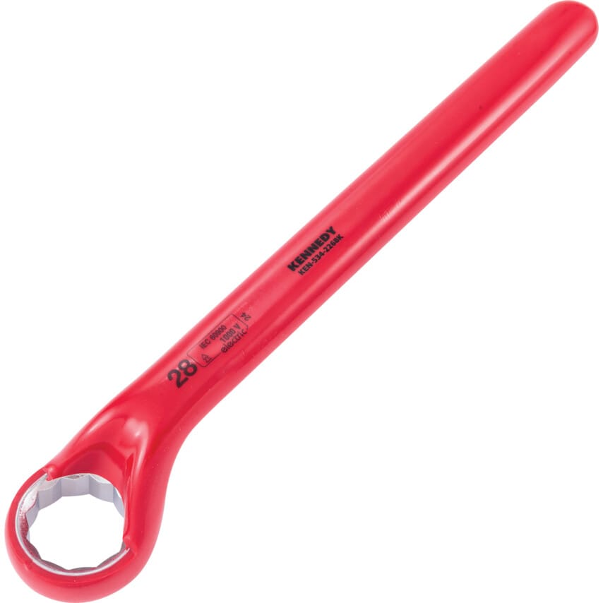 28mm Insulated Ring Spanner Double Triangle 1000V
