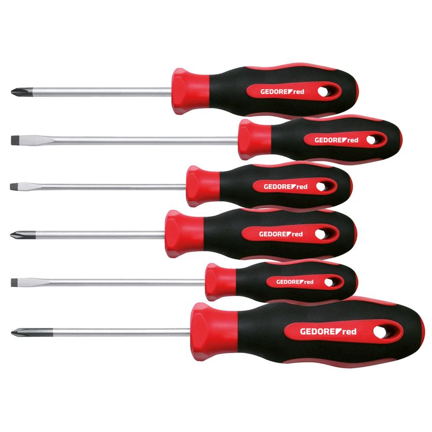 2C-handle-screwdriver set PH+SL 6pcs
