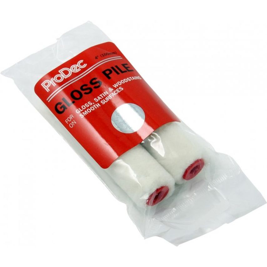 2Pk 4" Gloss Pile Mini Roller Sleeves