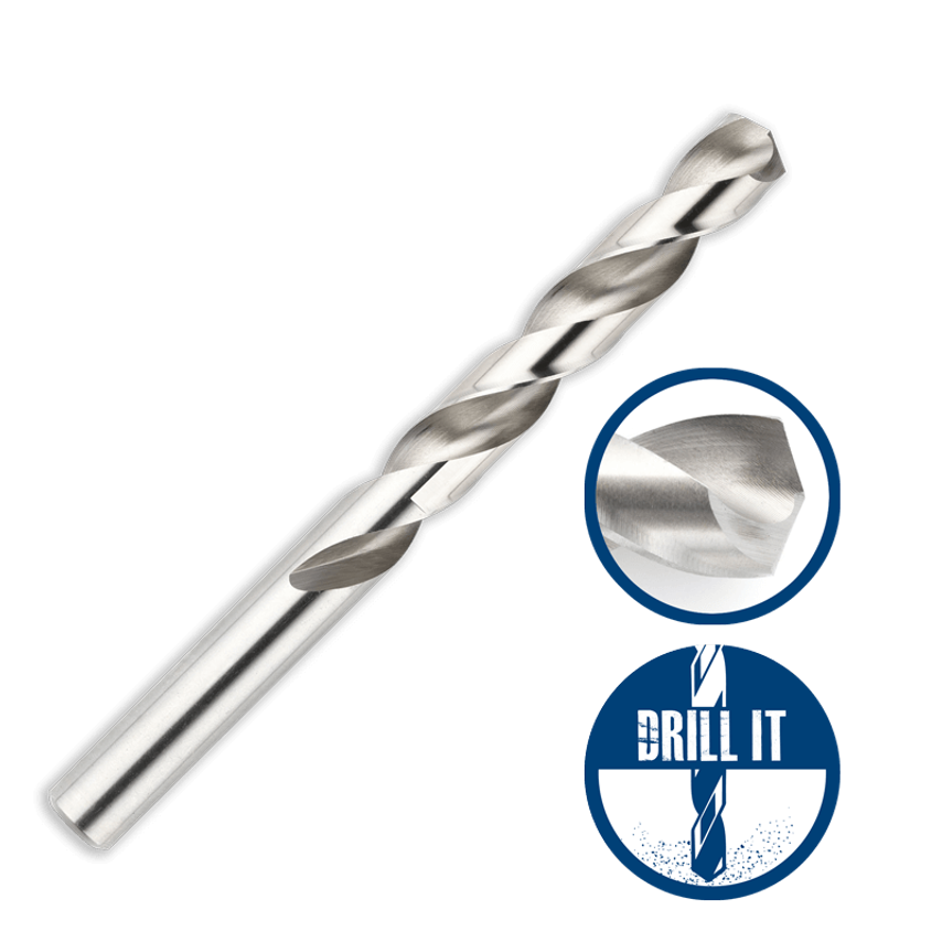 2 PC Wallet- 2.5 HSS Drill Bits - Flute Ground - Ctc 82075060