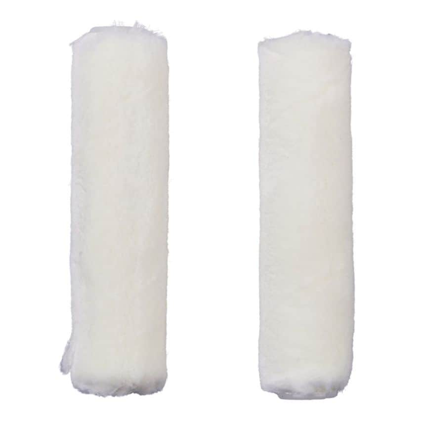 2 Piece 100mm (4") Extra Short Pile (4mm) Roller Sleeve - Mohair