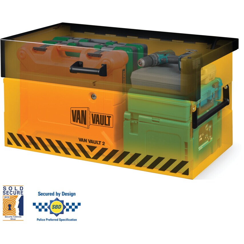 2 Secure Tool Storage Box 48kg 930 x 530 x 500mm