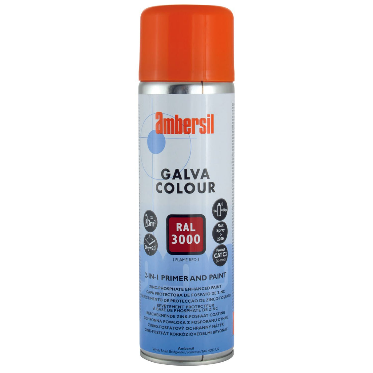 2 in 1 Primer Galvaniseder Paint Black 500ML - 6190011536