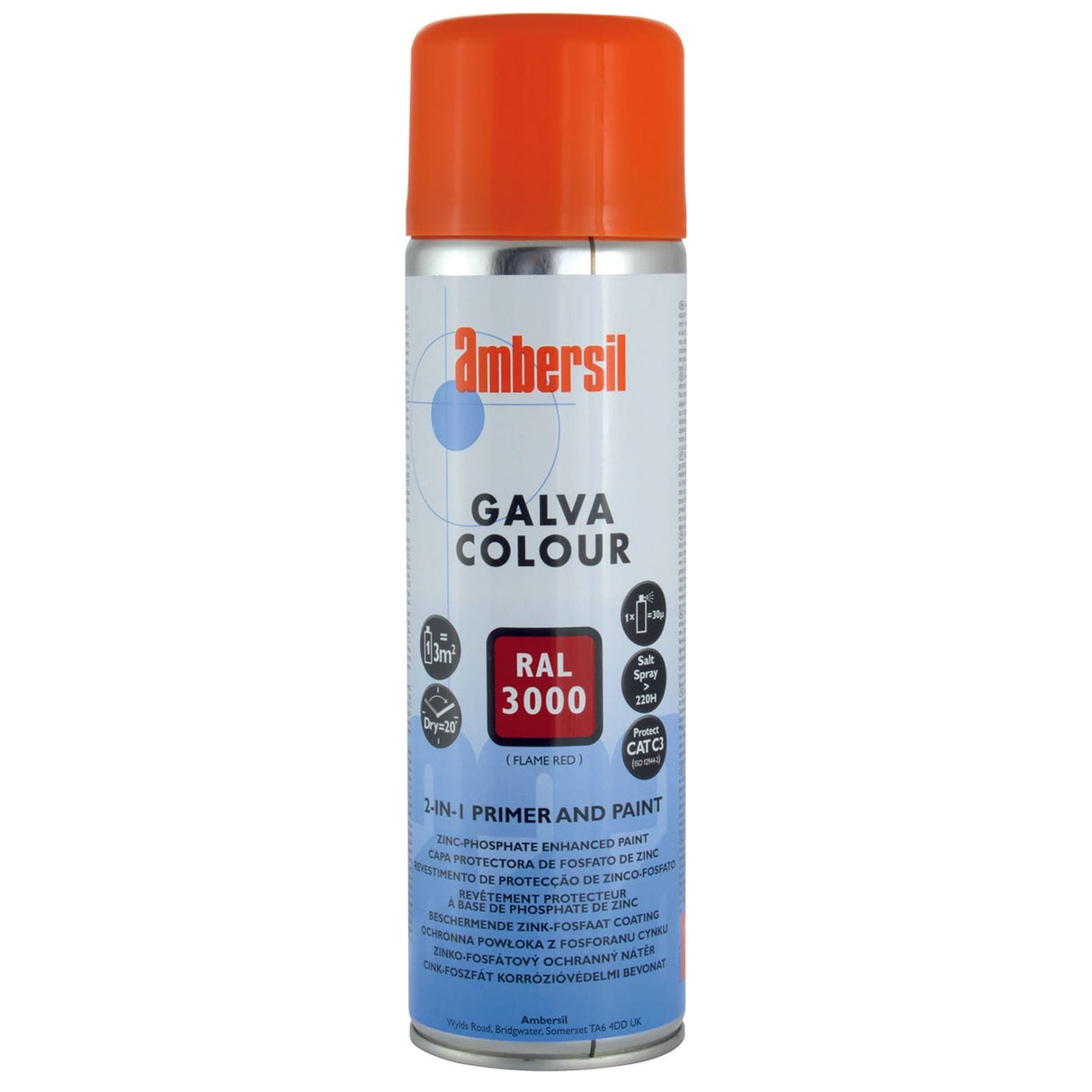2 in 1 Primer Galvaniseder Paint Blue 500ML - 6190011533