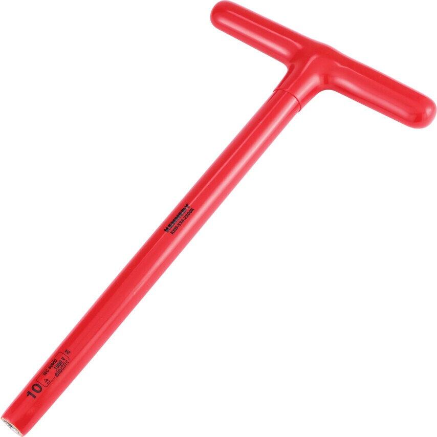 300 x 10mm Insulated T-Socket Wrench 1000 V - DIN 7440