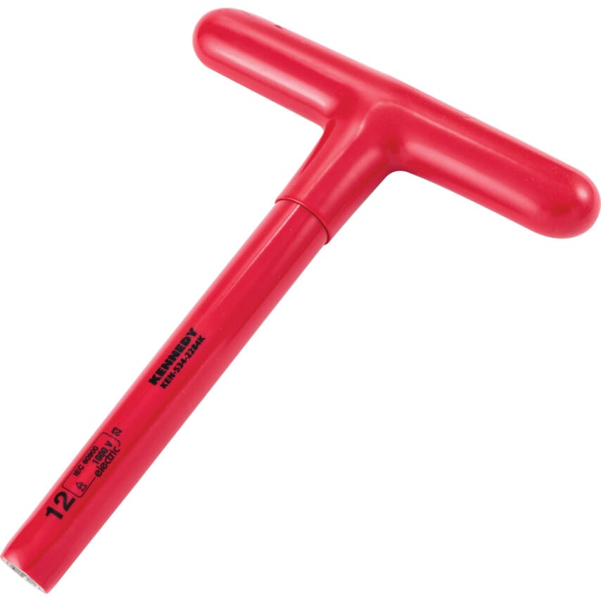 300 x 12MM Insulated T-Socket Wrench 1000 V - DIN 7440