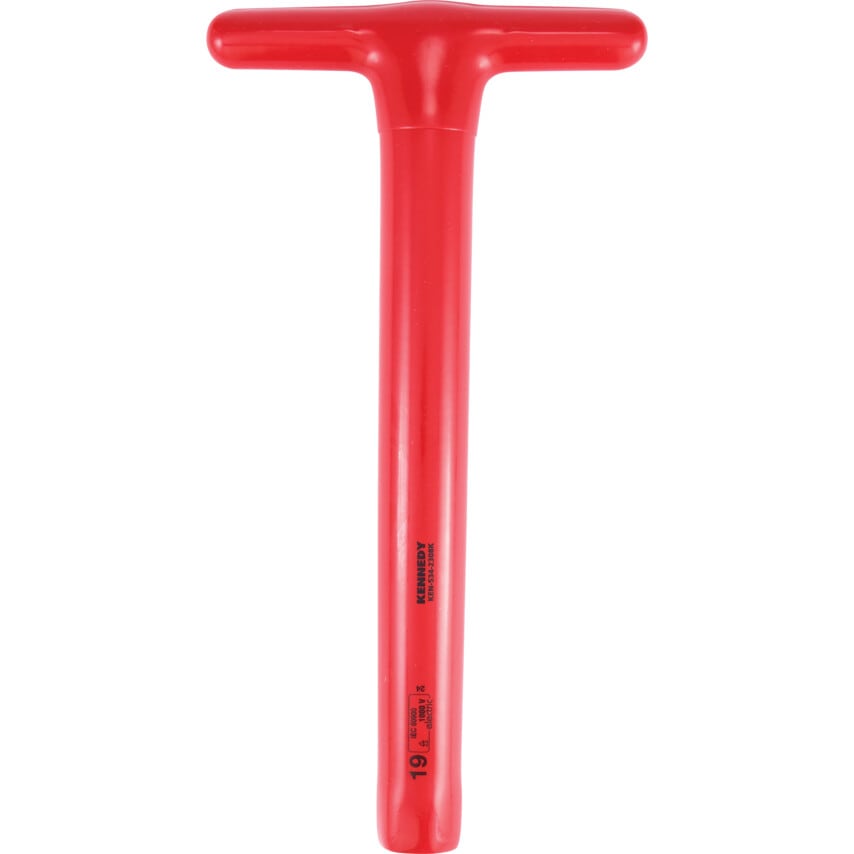 300 x 19mm Insulated T-Socket Wrench 1000 V - DIN 7440