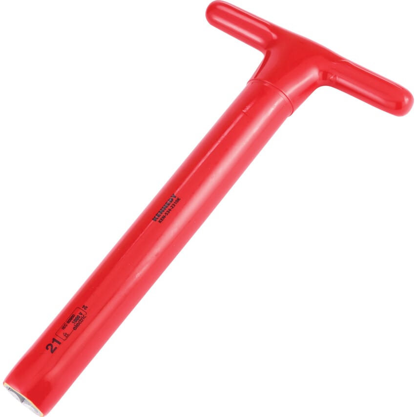 300 x 21mm Insulated T-Socket Wrench 1000 V - DIN 7440