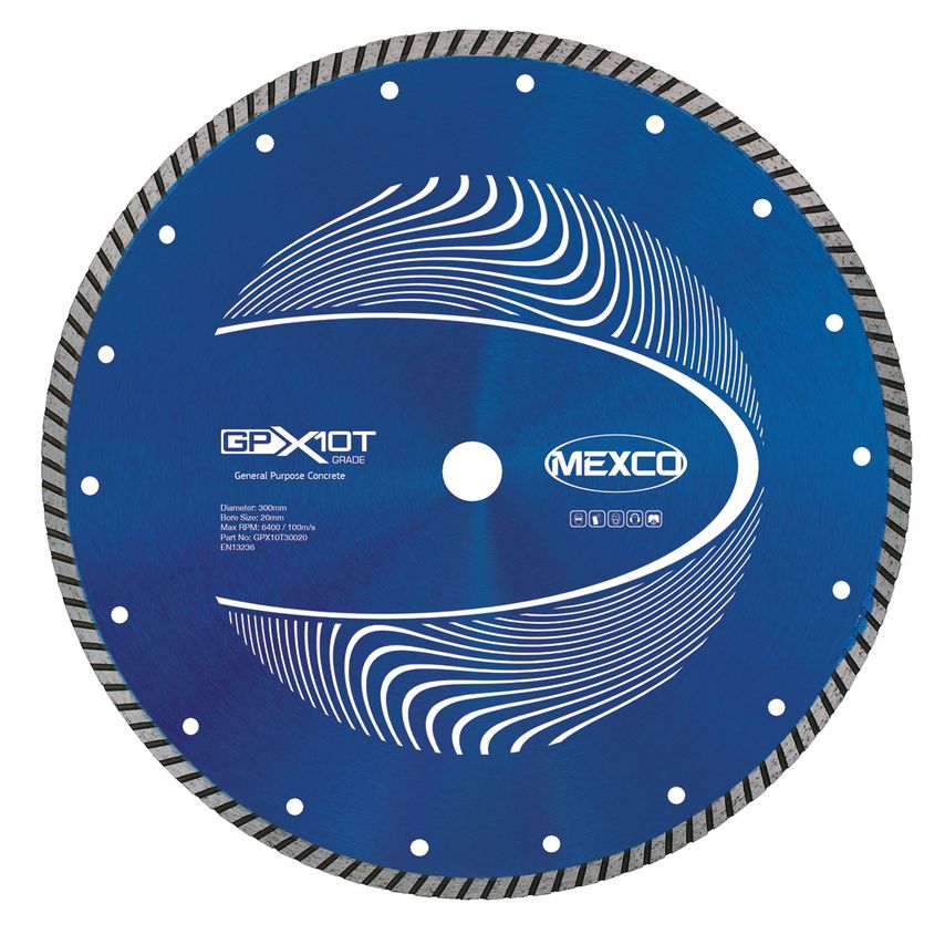 300mm GPX10 Turbo Concrete Diamond Blade