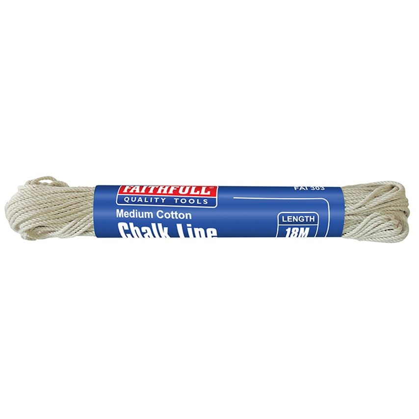 303 Medium Cotton Chalk Line 18m (Box 12) FAI303