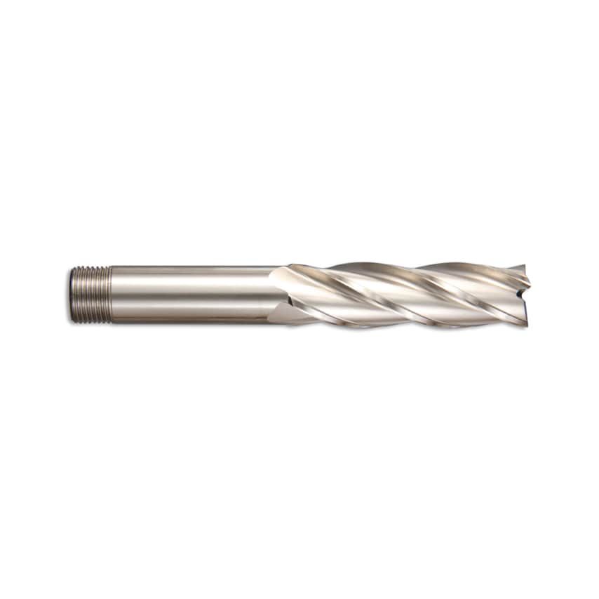 3.0X6 Multi Flute HSCo Screw Shank Long Series End Mill (DIN 844) - Bright Finish