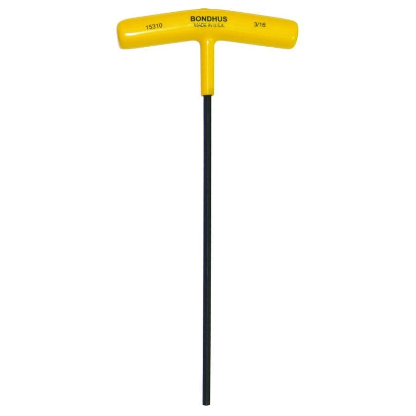 3/16" T-Handle Hex Driver 9", 3/16", 15310