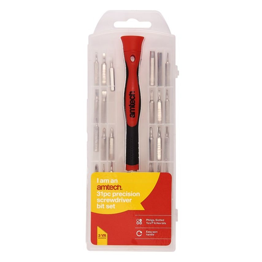 31 Piece Precision Screwdriver Bit Set