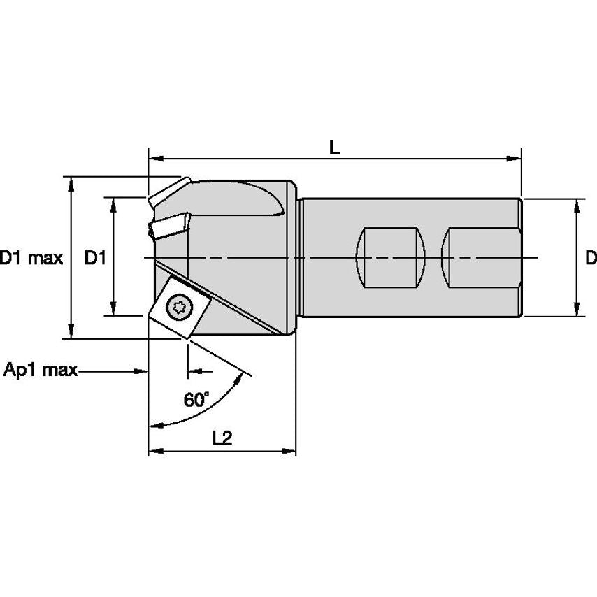 32C3R038B32SSP12 Facing Mills 60 SP..1204 D=32
