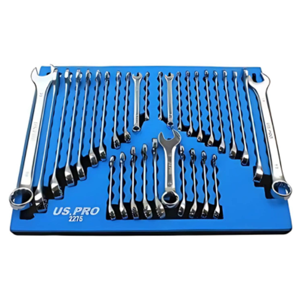 32 Piece Combination Spanners Metric/sae - Foam Tray
