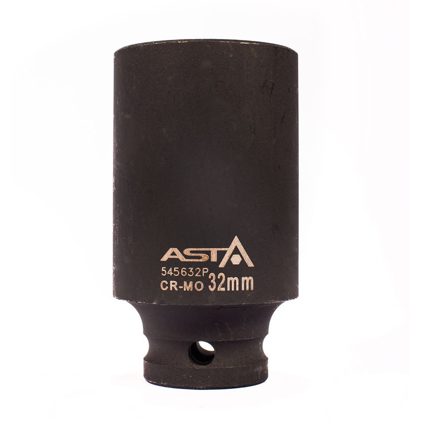 32mm 1/2" Drive Long Impact Socket 12 Point (12PT) Heavy Duty 78mm Length