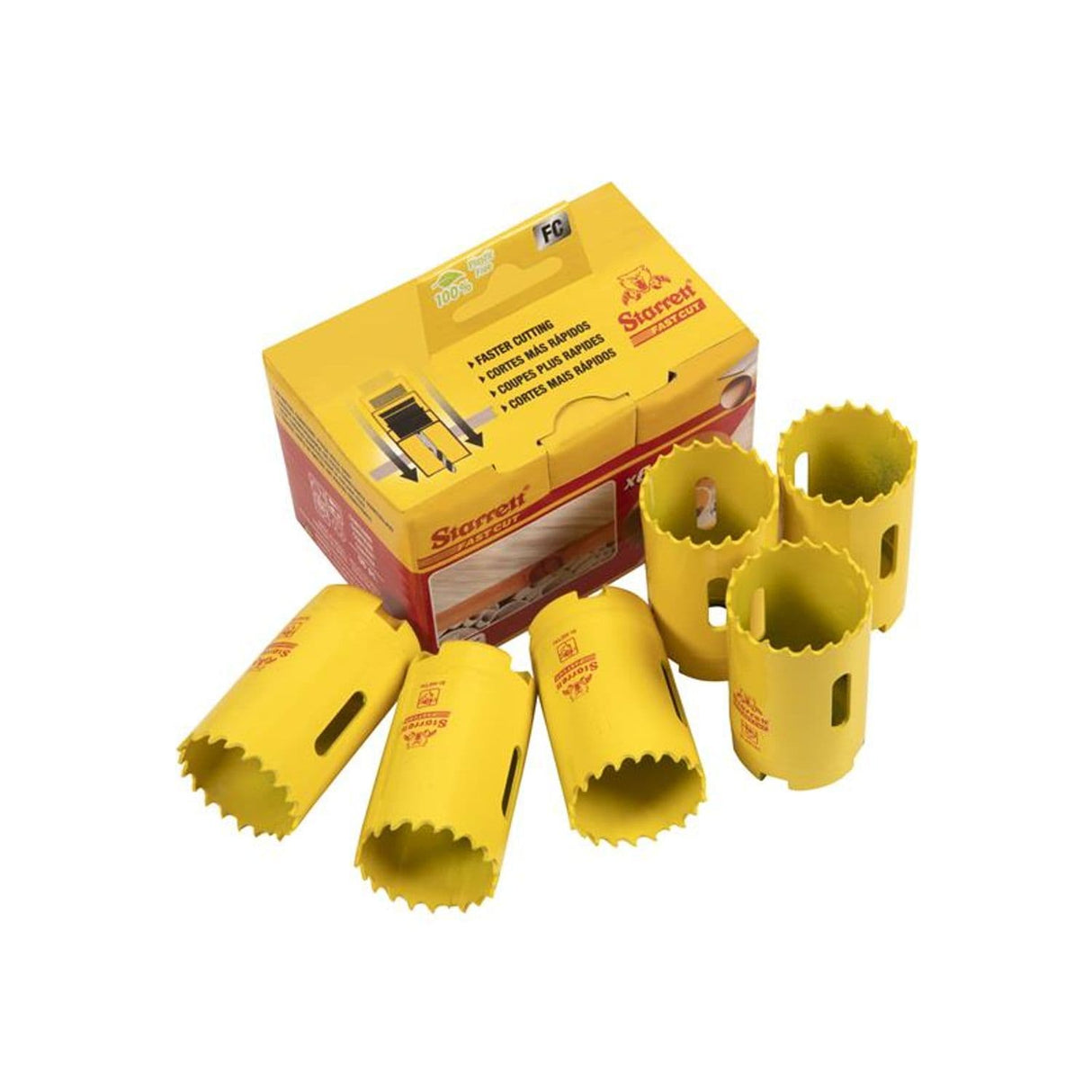 32mm Fast Cut Bi Metal Holesaw Pack of 6