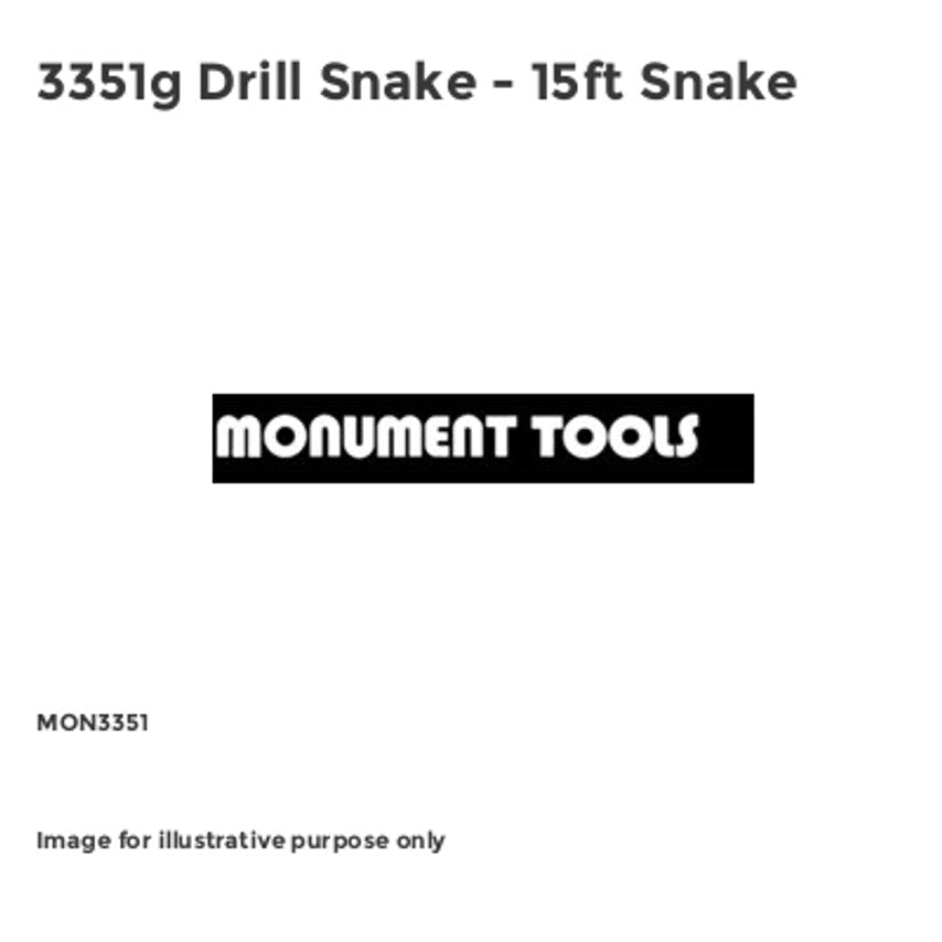 3351g Drill Snake - 15ft Snake MON3351