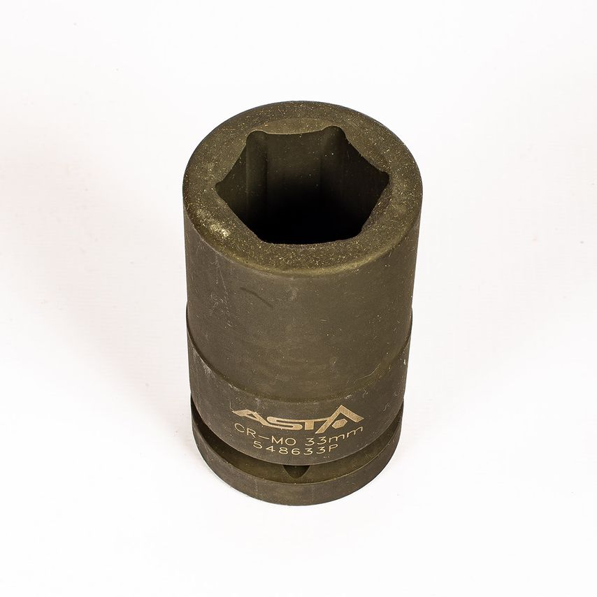 33mm 1" Drive Long/Deep Impact Socket 6 Point (6PT) Heavy Duty 108mm Long