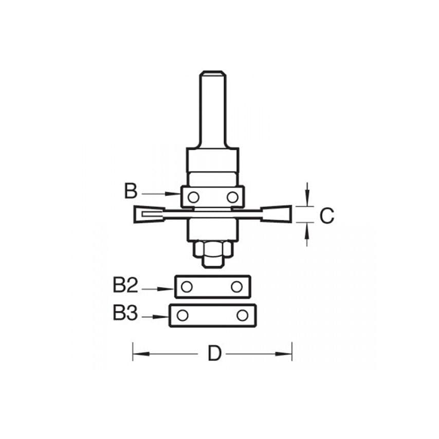 342 x 1/2 TCT Bearing Guided Biscuit Jointer 4.0 x 40mm TRE34212TC