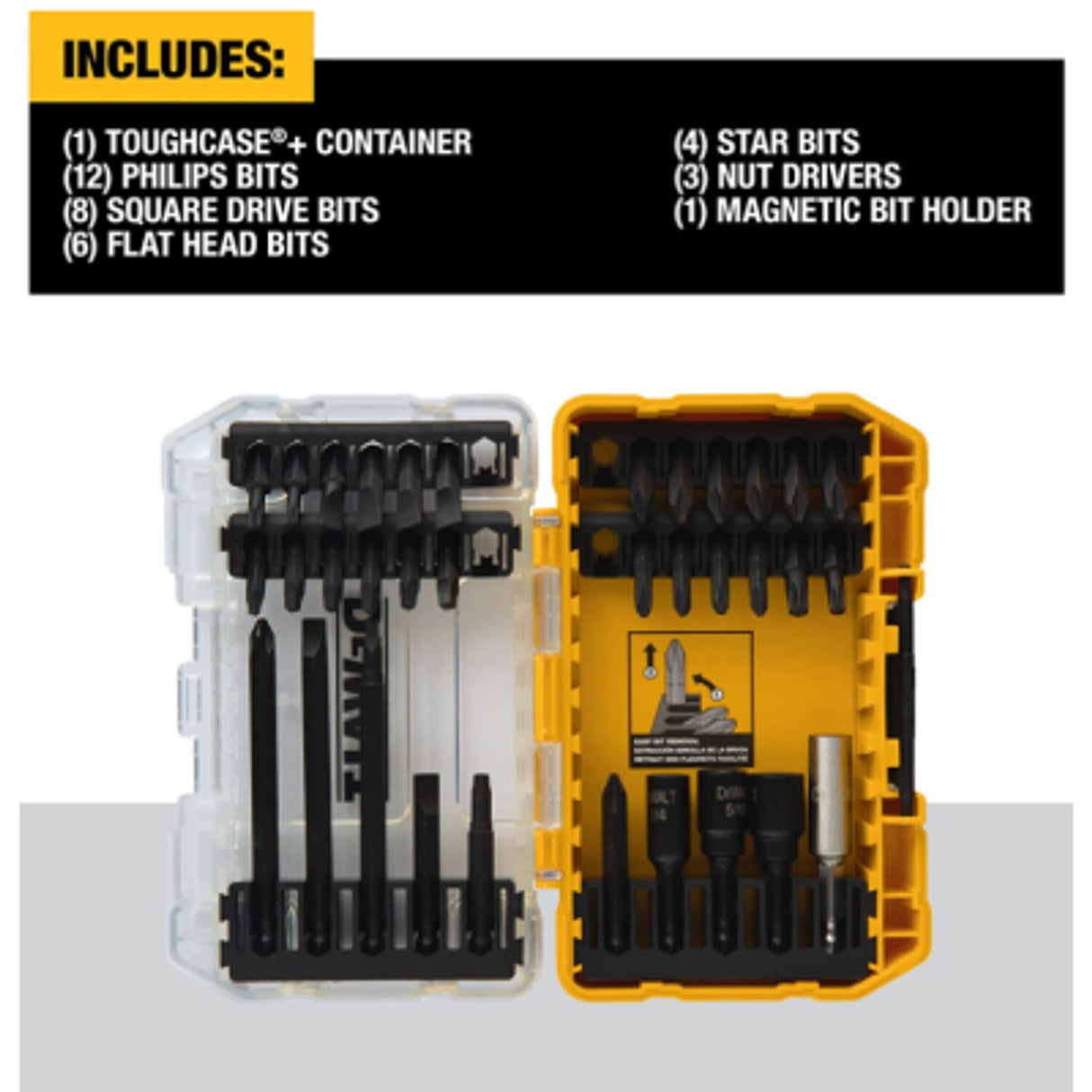 34 Piece Impact Driver Screwdriver Bit Set
