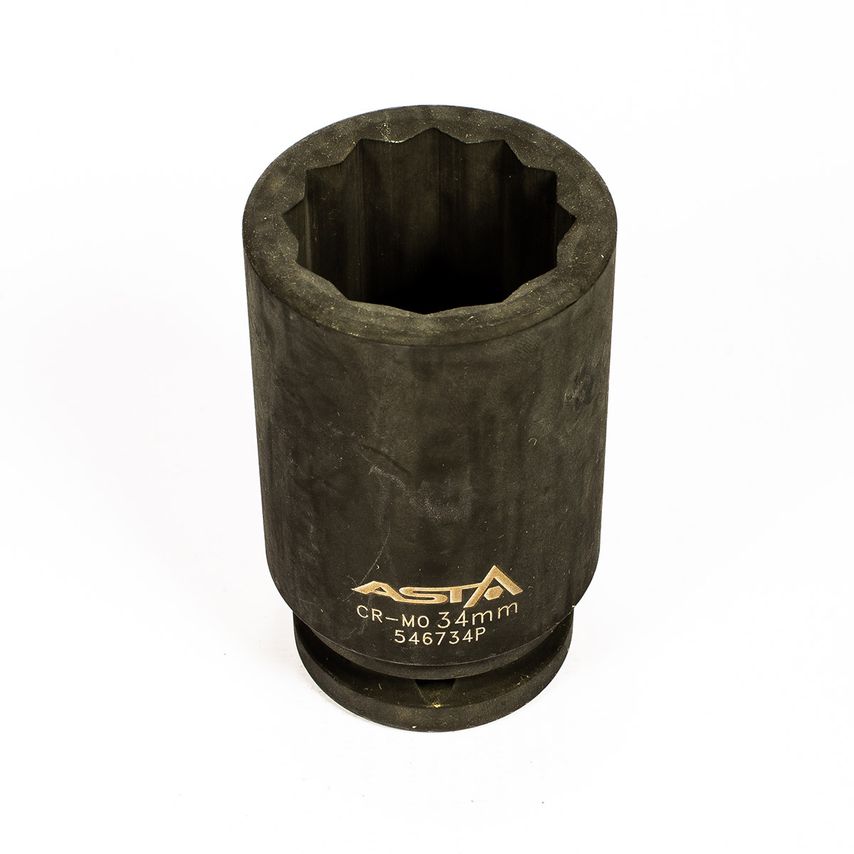 34mm 3/4" Drive Long Impact Socket 12 Point (12PT) Heavy Duty 85mm Length