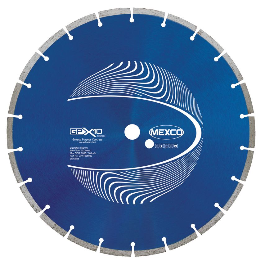 350mm GPX10 Universal Concrete Diamond Blade