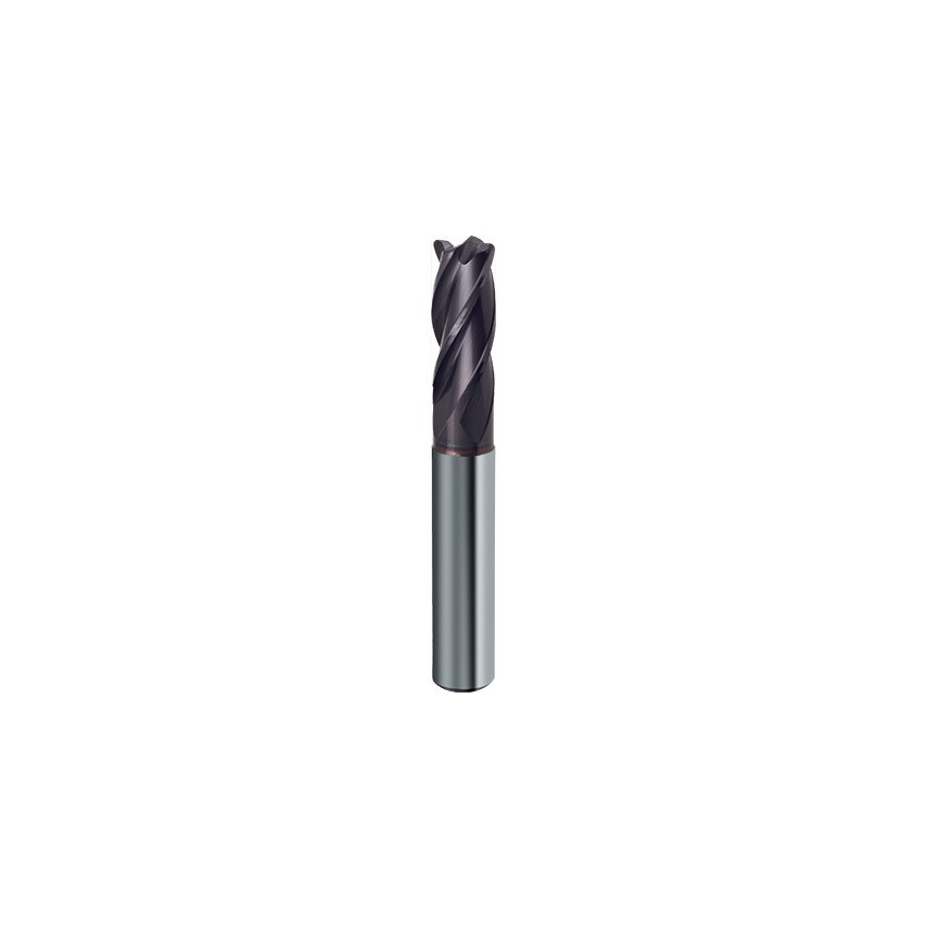 3562 10.00MM Carbide 4 Flute Roughing End Mill with 2.0MM Corner Radius - FIREX Coated
