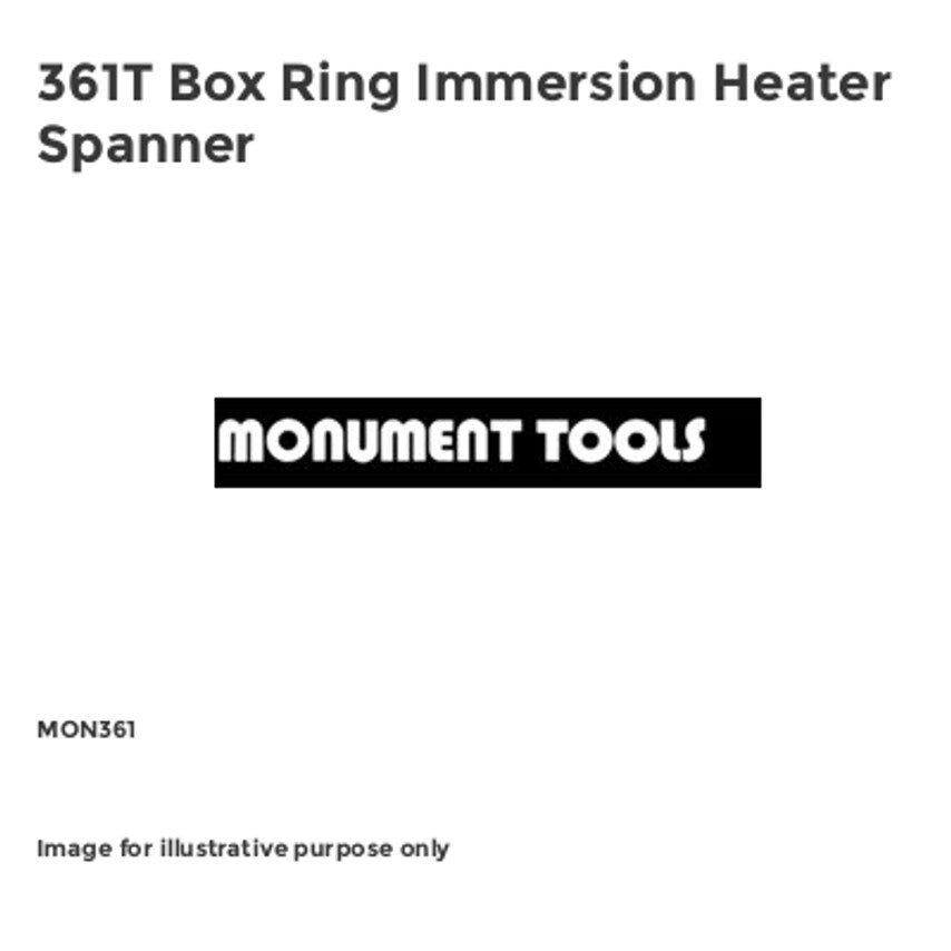361T Box Ring Immersion Heater Spanner MON361