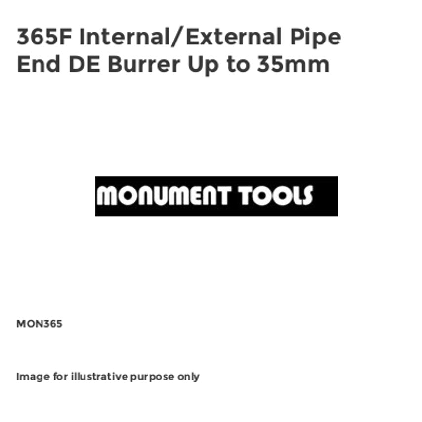 365F Internal/External Pipe End DE Burrer Up to 35mm MON365