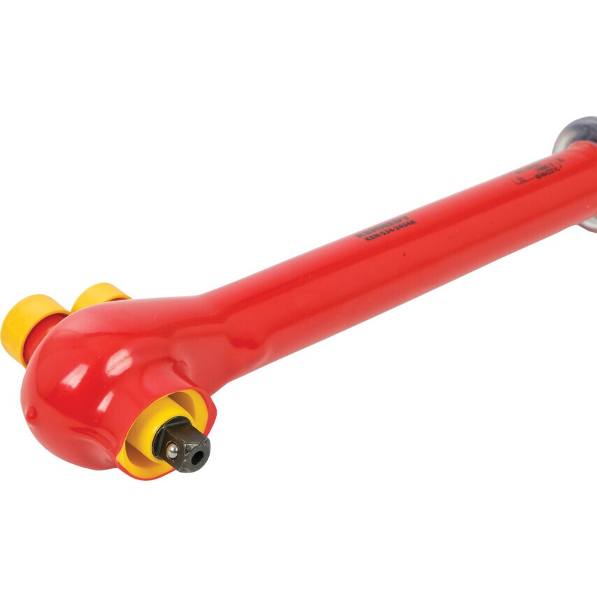 370mm Insulated Adjustable Torque Wrench 3/8" Sq/Dr 5-50Nm 1000V