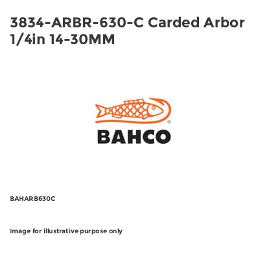 3834-ARBR-630-C Carded Arbor 1/4in 14-30MM