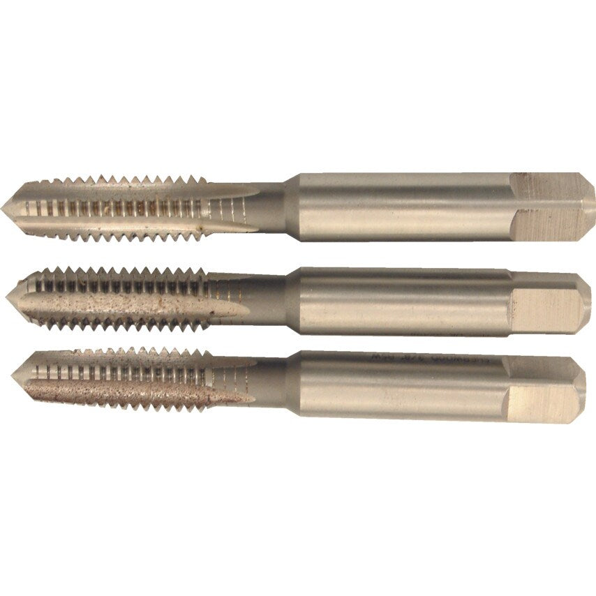 3/8"X16 BSW HSSGT Straight Flute Tap Set