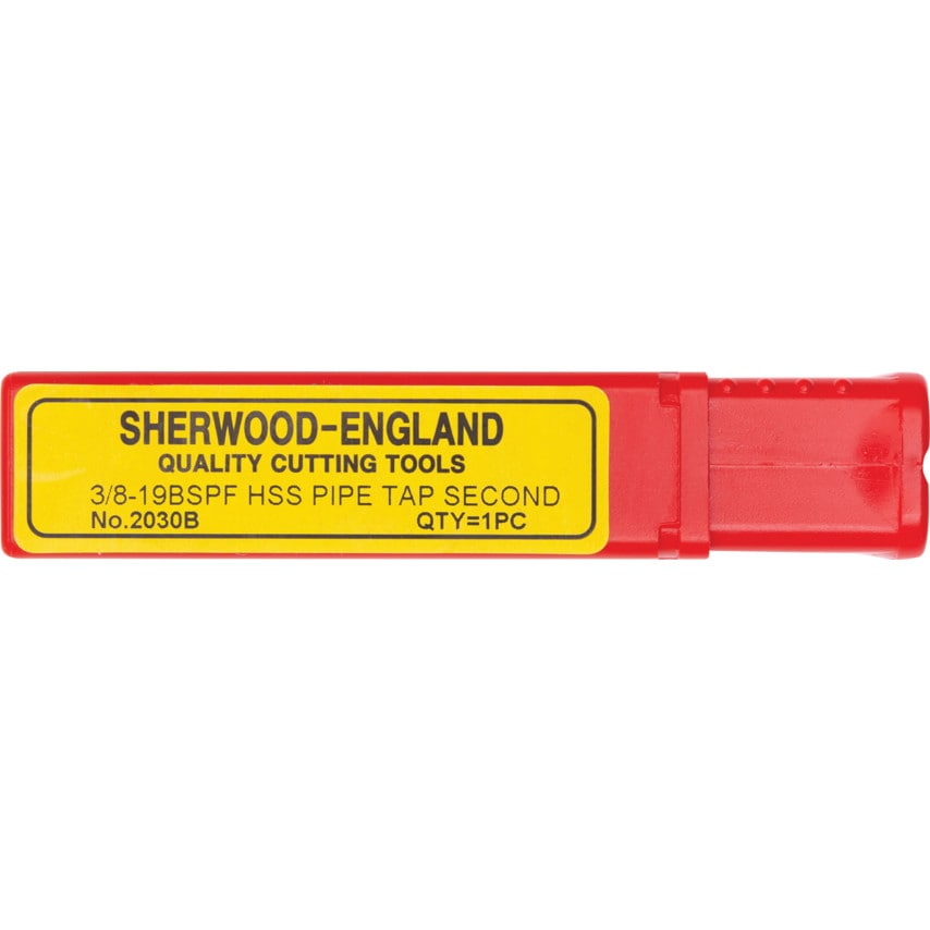 3/8"X19 BSPF HSSGT Straight Flute Second Tap