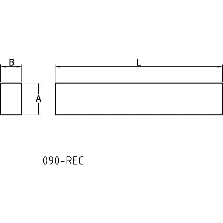 3/8"X5/8"X6" Rectangular 5% Cobalt Toolbit