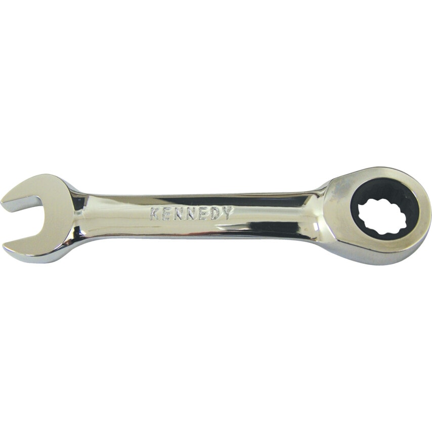 3/8" AF Short Ratchet Combination Wrench