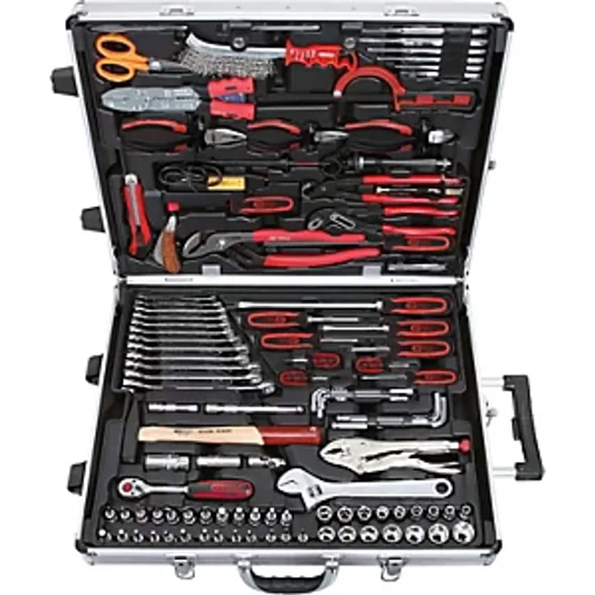 3/8'' CHROMEplus Universal Tool Set 172 Parts Flank Traction