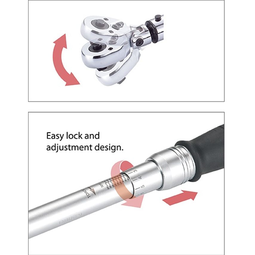 3/8" Drive Torque Wrench 20-100Nm/16.6-71.9 ft-lb Matte Finished BS-3922F