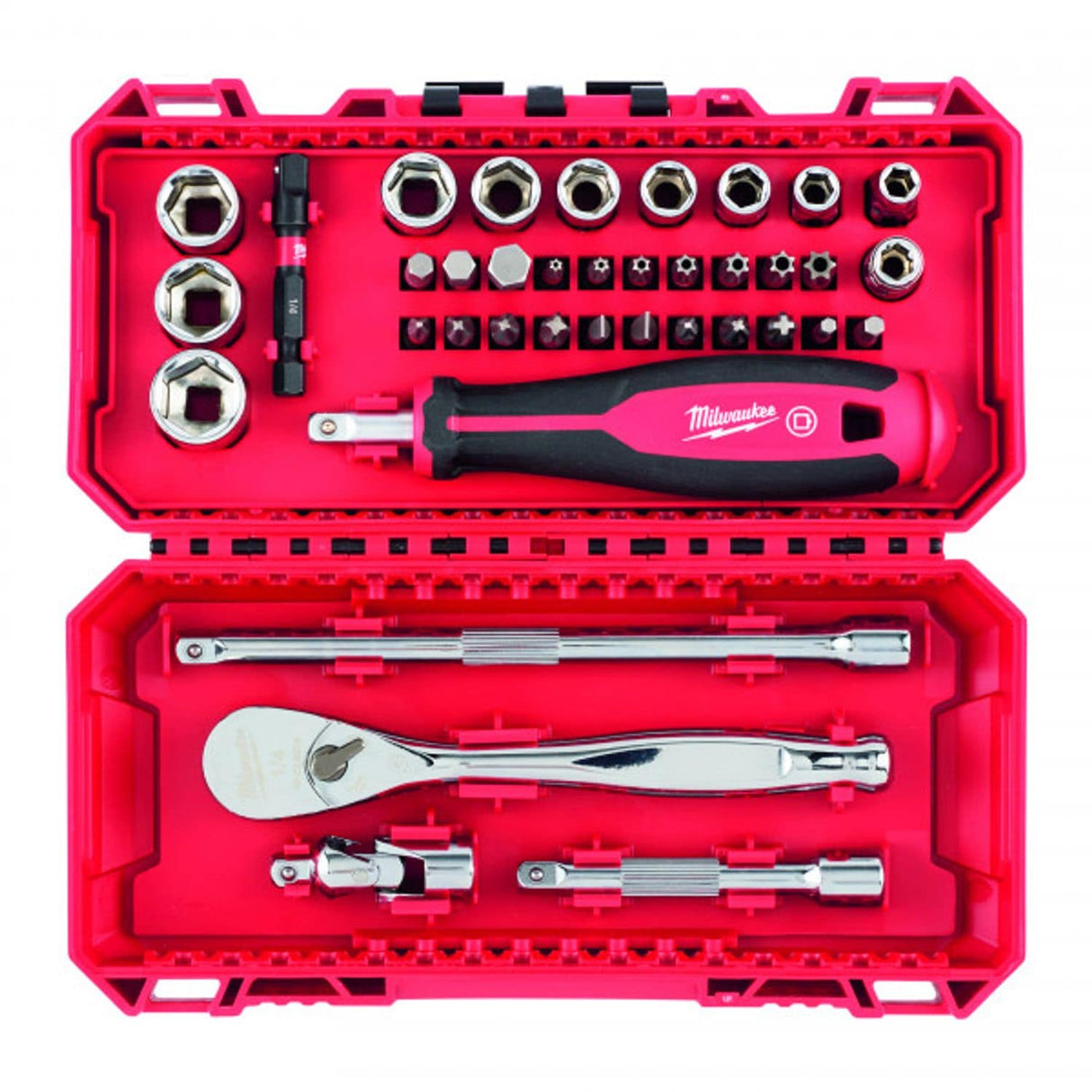 38 Piece 1/4 Ratchet Driver Socket Set