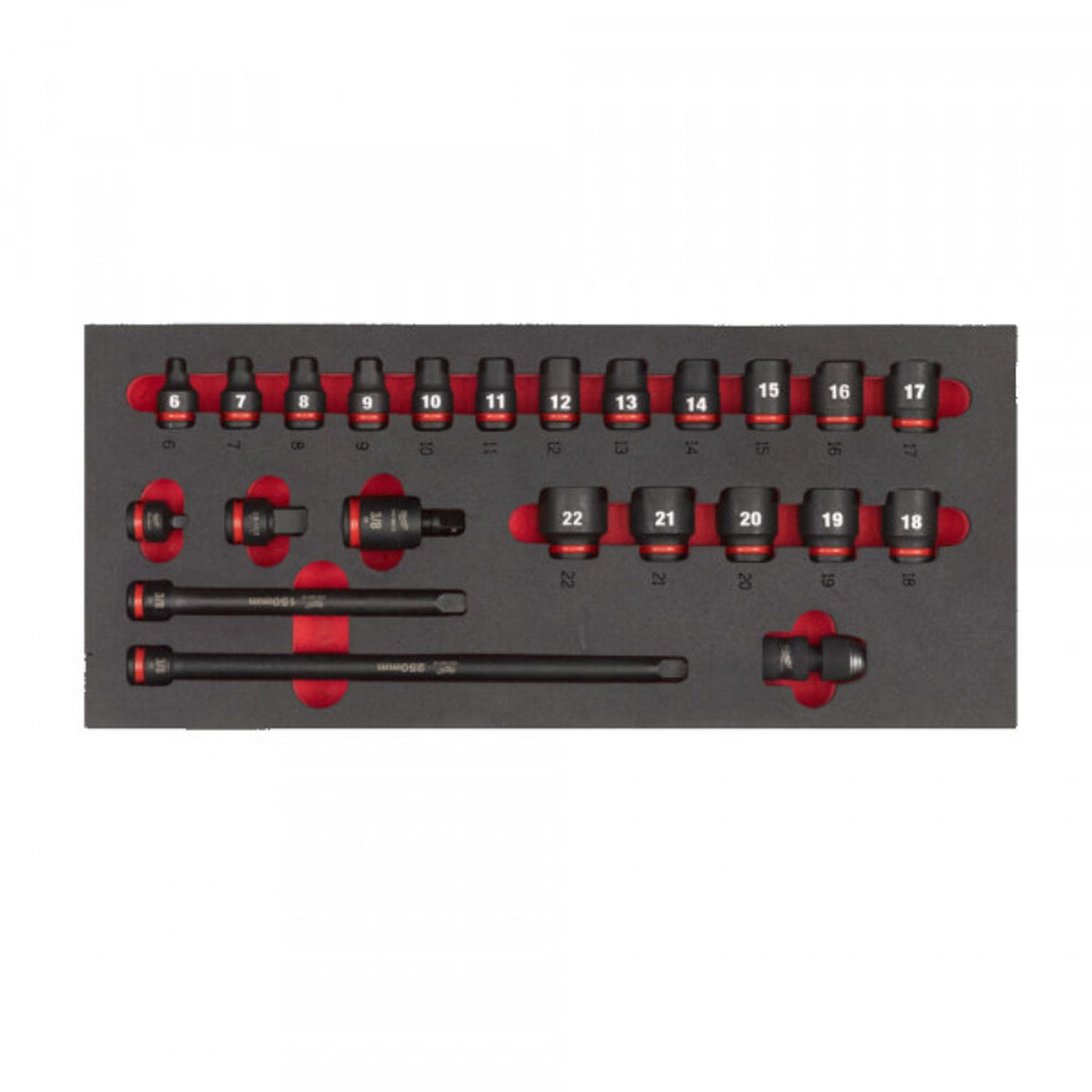 3/8 Skts. STD Foam Set 1 - 23 Piece- 4932493388