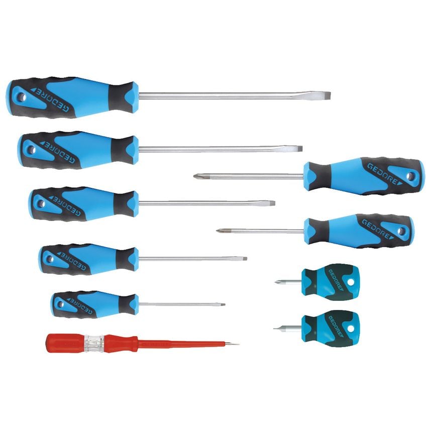 3C-Screwdriver set 10 pcs IS 3-8 PH 1-2