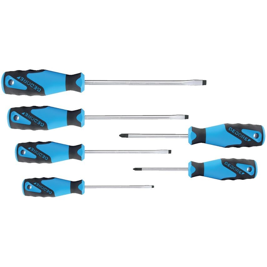 3C-Screwdriver set 6 pcs IS 4-8 PZ 1-2