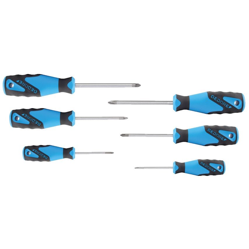 3C-Screwdriver set 6 pcs PH+PZ 0-1-2