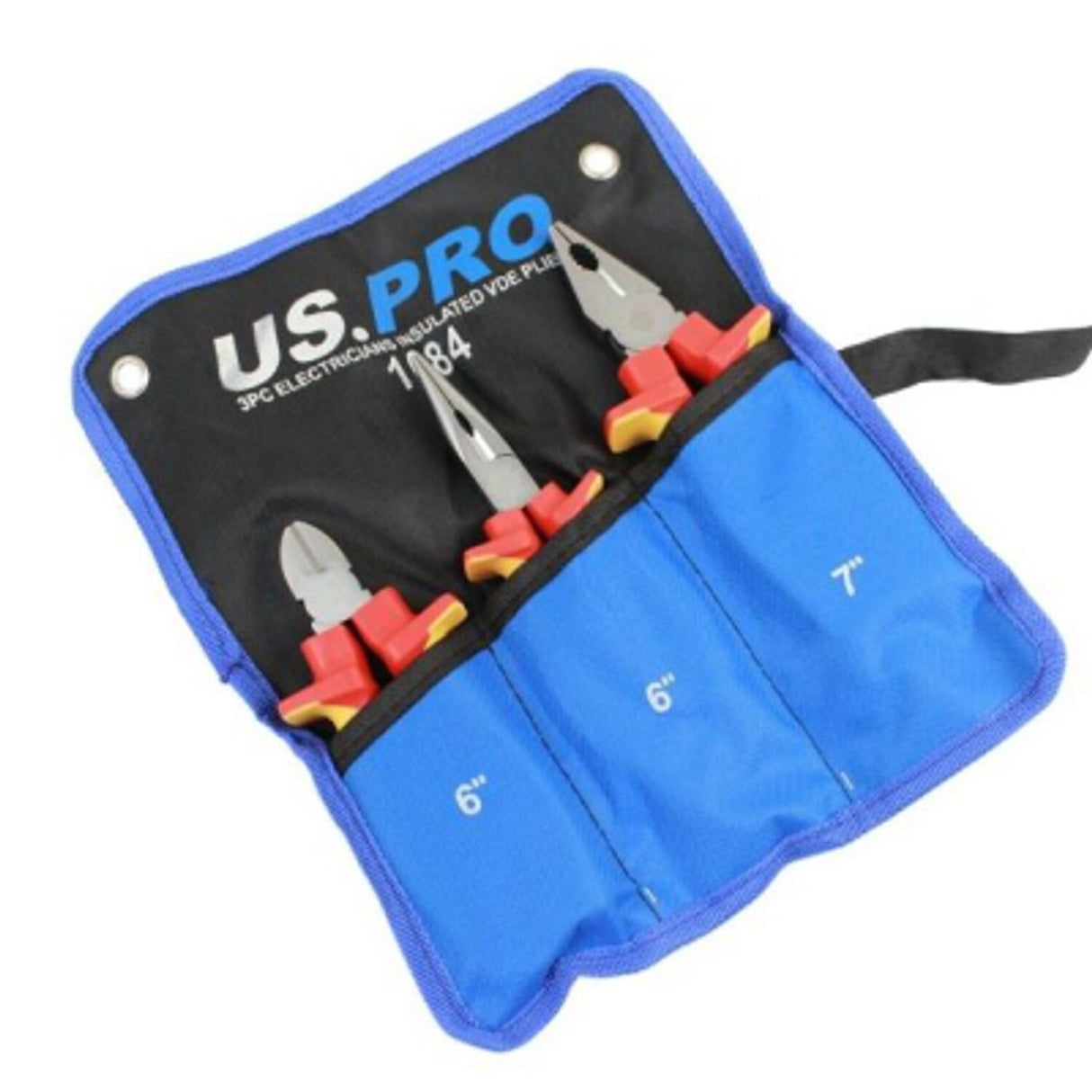 3 Piece Electricians Insulated VDE Plier Set