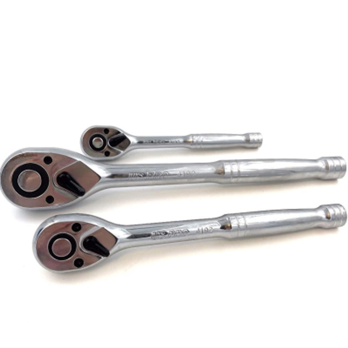 3 Piece Hand Ratchet Set 1/4in - 3/8in - 1/2in