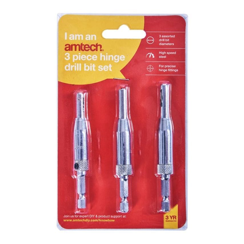3 Piece Hinge Drill Set