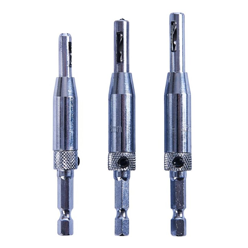 3 Piece Hinge Drill Set