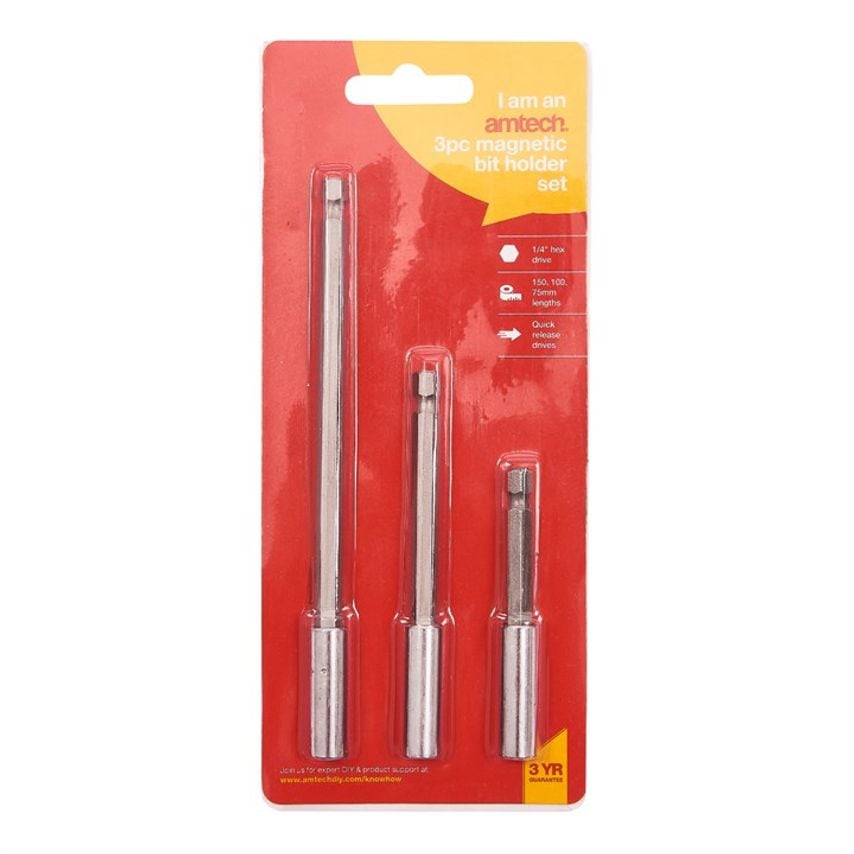 3 Piece Magnetic Bit Holder Set